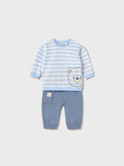 Mayoral Baby Boy Blue Teddy Double Pack Tracksuits