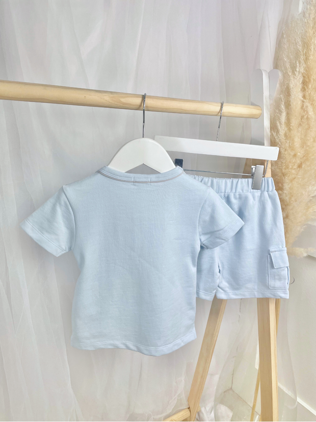 Mintini Boys Blue Top & Short Set