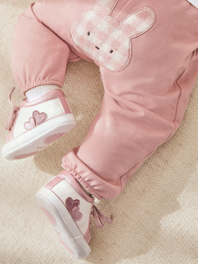 Mayoral Baby Girl Glittery Heart Trainers