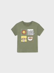 Mayoral Toddler Boy Green Animal Top