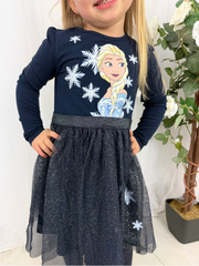 Name It Girls Navy Elsa Dress (18M- 8Y)