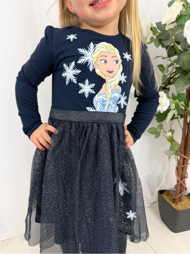 Name It Girls Navy Elsa Dress (18M- 8Y)