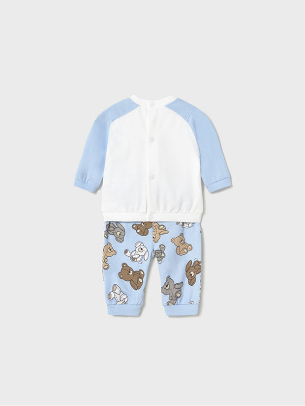 Mayoral Baby Boy Blue Teddy Double Pack Tracksuits