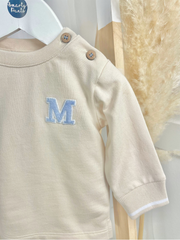 Mintini Boys Beige Tracksuit Set