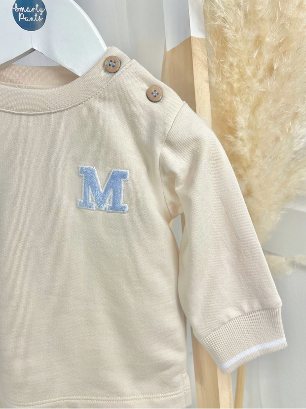 Mintini Boys Beige Tracksuit Set