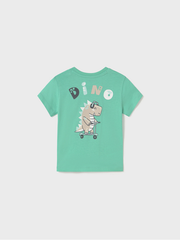 Mayoral Toddler Boy Turquoise Dino T-shirt