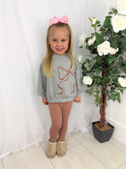 Mayoral Junior Girl Pink Bow Jumper & Legging Set (3Y-8Y)