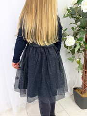 Name It Girls Navy Elsa Dress (18M- 8Y)