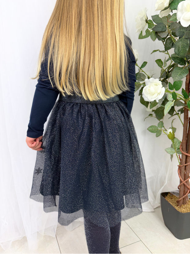 Name It Girls Navy Elsa Dress (18M- 8Y)