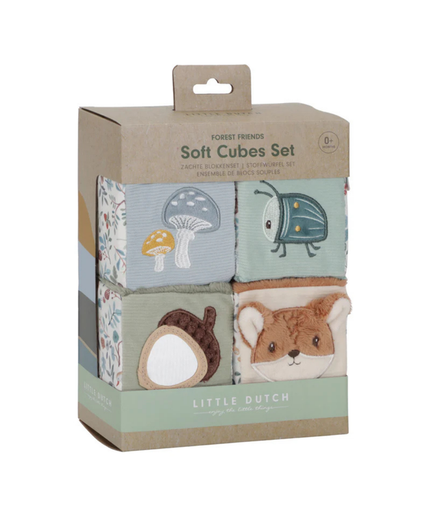 Little Dutch Soft Blocks Set of 4 - Forest Friends