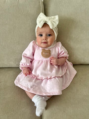 Deolinda Girl 'Teddy' Baby Pink Dress (3M-4Y)