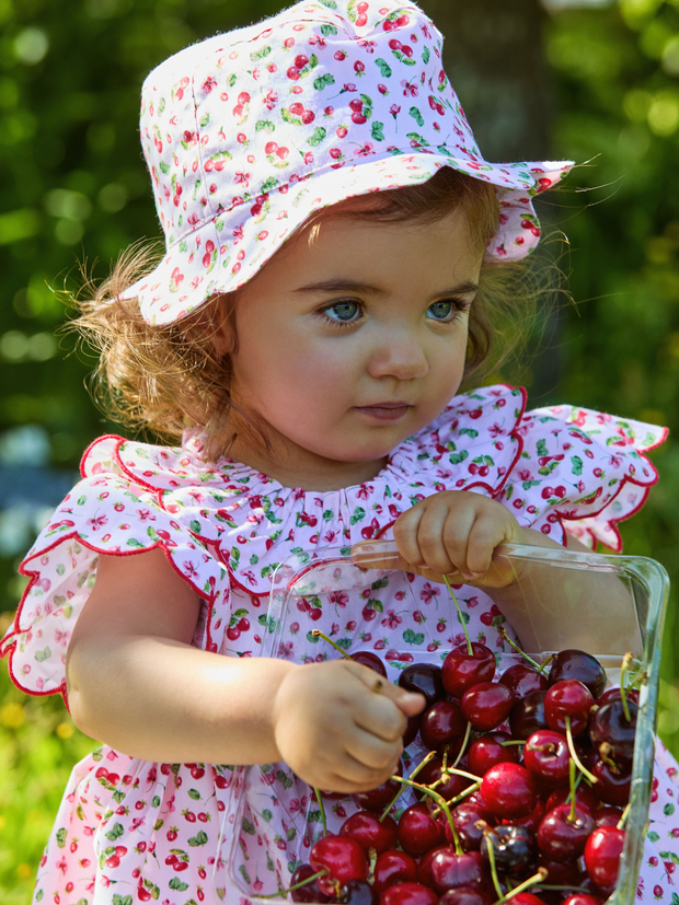 Deolinda Toddler Girl "Fresh" Cherry Dress