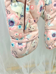 Name It Baby Girl Pink Bunny Pramsuit (0M-12M)