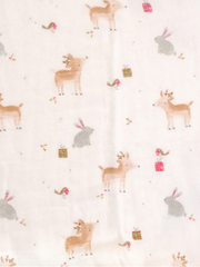 Reindeers & Rabbits Christmas Muslin