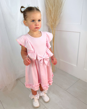 Caramelo Girls Pink Ruffle Dress