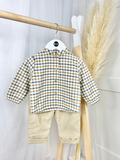 Baby Boy Jasper Shirt Set - 2 Colours