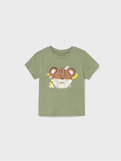 Mayoral Green Toddler Boy Tiger top