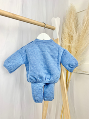 Baby Boy Quilted Teddy 2 Piece Set