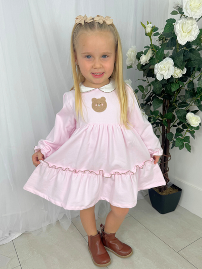 Deolinda Girl 'Teddy' Baby Pink Dress (3M-4Y)