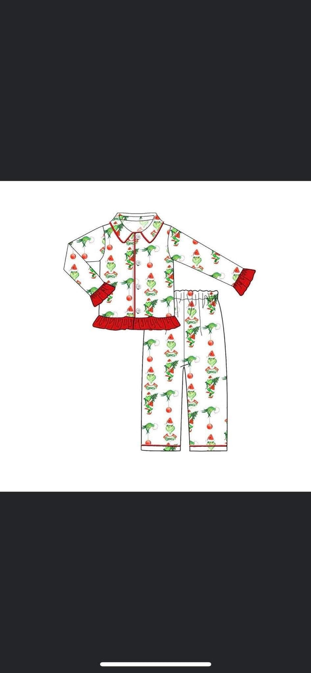 PRE-ORDER Children's Christmas Pyjamas  - GRINCH
