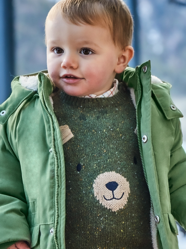 Mayoral Toddler Boy Knitted Bear Jumper - 2 Colours