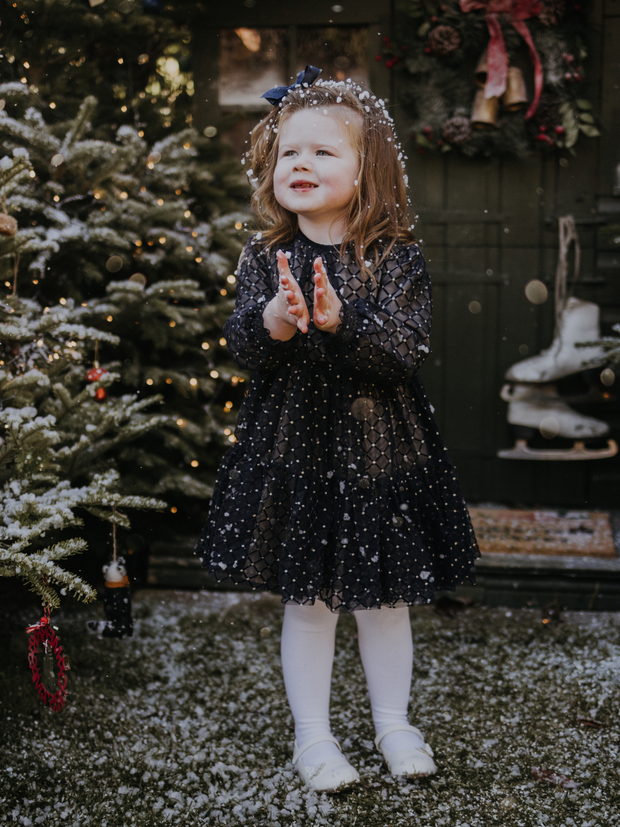 Mayoral Junior Girl Navy Tulle Dress