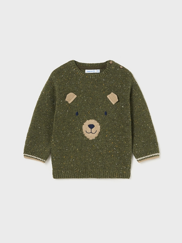 Mayoral Toddler Boy Knitted Bear Jumper - 2 Colours