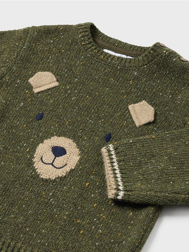 Mayoral Toddler Boy Knitted Bear Jumper - 2 Colours