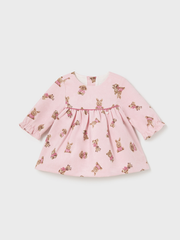 Mayoral Baby Girl Pink Bunny & Teddy Dress