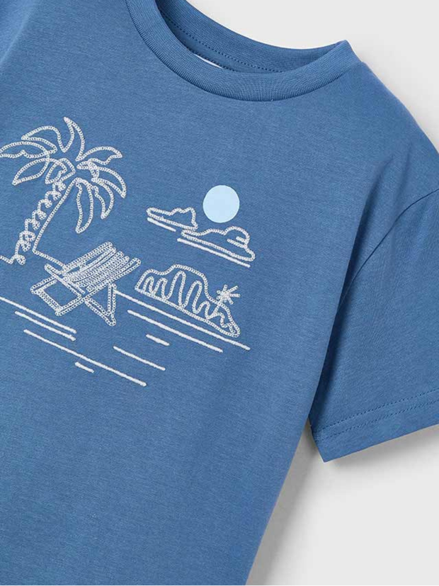 Mayoral Junior Boy Blue Beach T-shirt