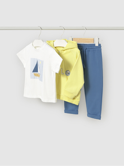 Mayoral Toddler Boy Blue & Yellow Sailor Tracksuit