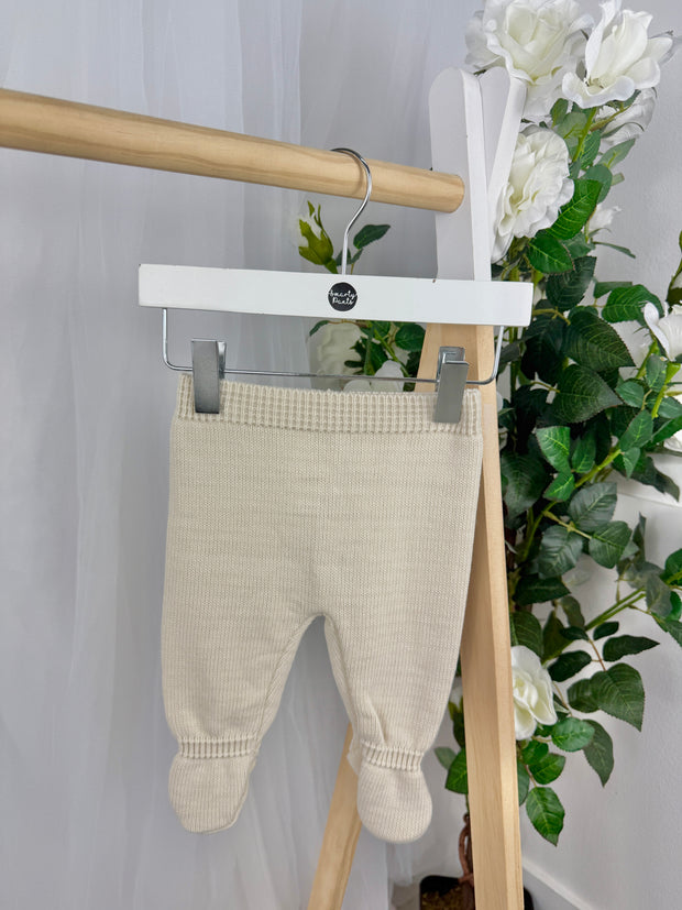 Pex Boys 'Daniel' Knitted Outfit Set (0M - 6M) - Natural
