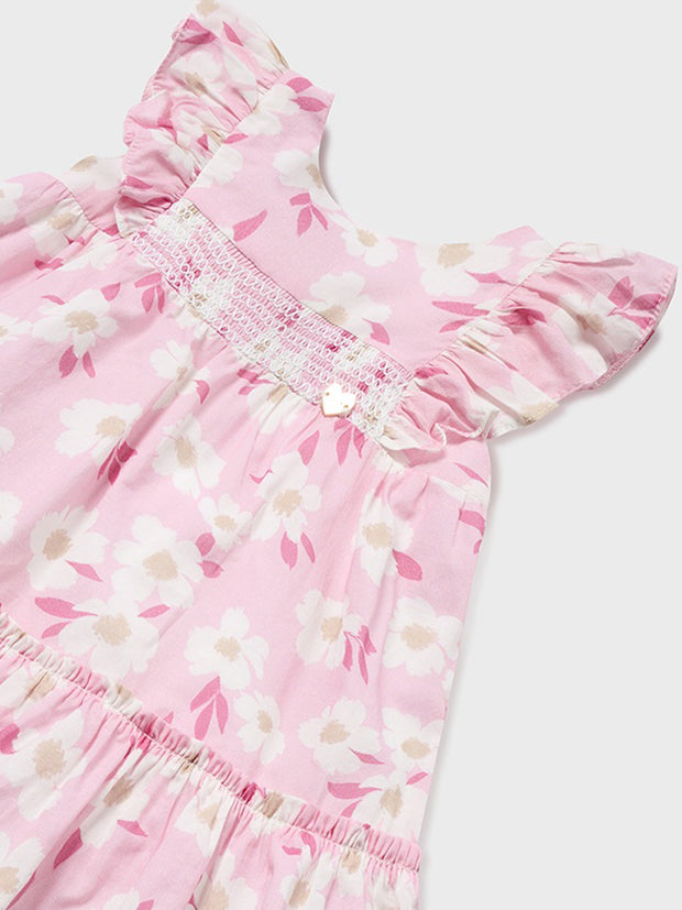 Mayoral Toddler Girl Floral Print Dress - 2 Colours