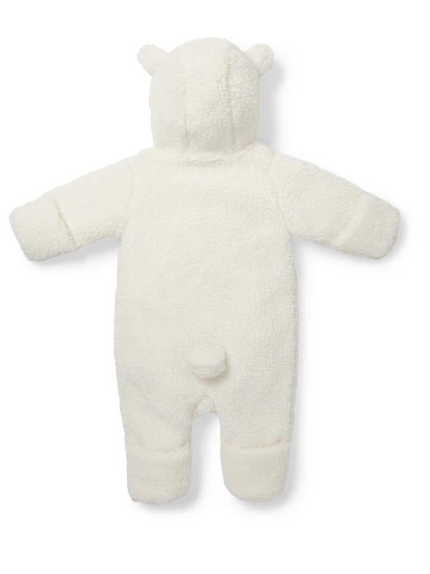 Little Dutch Unisex Cream Teddy Pramsuit