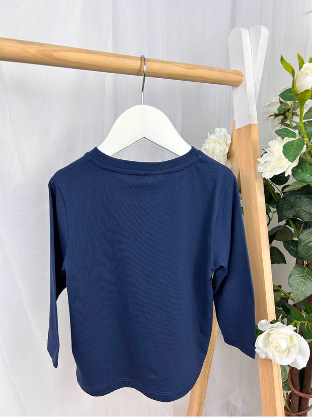 Name It Navy Christmas T-Shirt (9M- 5Y)