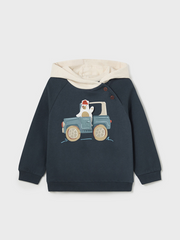 Mayoral Toddler Boy Navy & Cream Truck Hoody