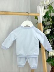Deolinda Boys Blue Hot Air Balloon Outfit Set (6M-3Y)