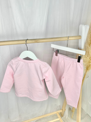 Baby Girl Pink Crown Outfit Set