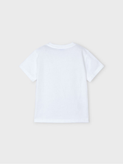 Mayoral Junior Boy White T-shirt With Pocket