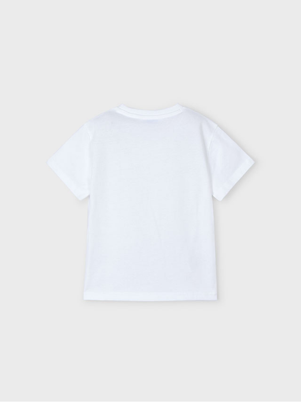 Mayoral Junior Boy White T-shirt With Pocket