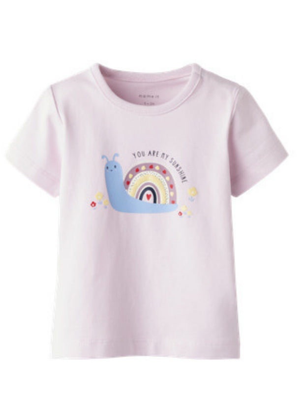Name It Baby Girl Lilac 'You Are My Sunshine' T-shirt