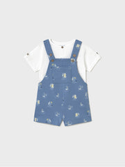 Mayoral Toddler Boy Blue Sailors Dungaree Set