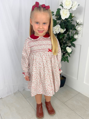 Deolinda Girls 'Sarah' Red Dress (12M-5Y)