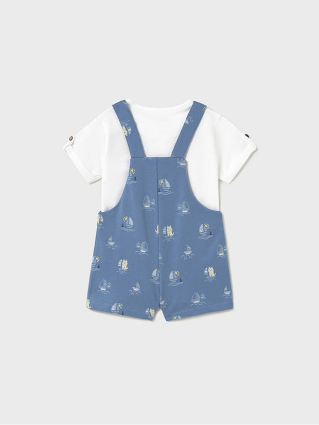 Mayoral Toddler Boy Blue Sailors Dungaree Set