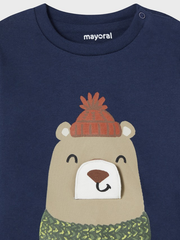 Mayoral Toddler Boy Bear Top - 2 Colours