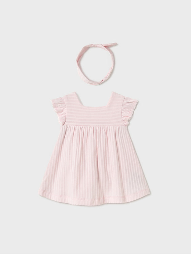 Mayoral Baby Girl Dress & Headband Set - Pink