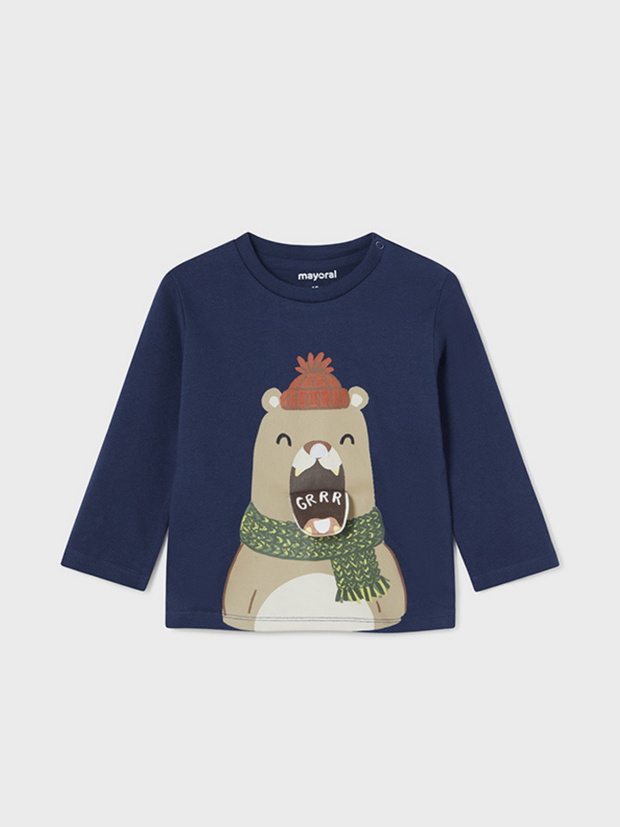 Mayoral Toddler Boy Bear Top - 2 Colours