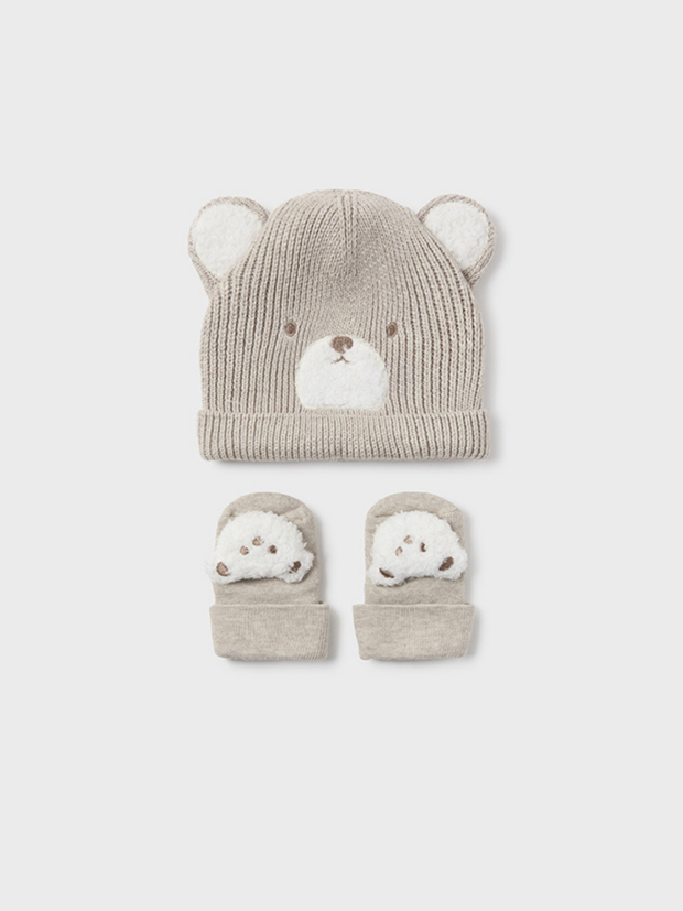 Mayoral Teddy Hat & Socks Set - 3 Colours