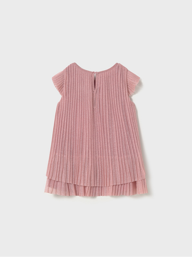 Mayoral Toddler Girl Pink Pleated Dress