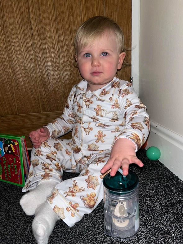 PRE-ORDER Children's Christmas Pyjamas  - GINGERBREAD MAN